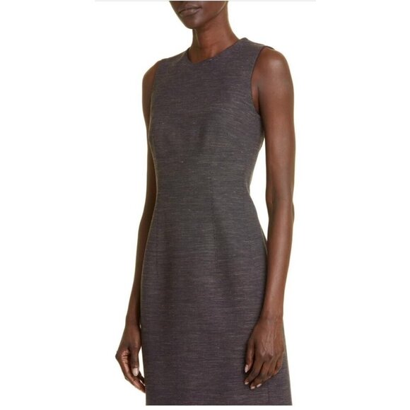 Lafayette 148 New York Womens Black Sleeveless Wool Blend Sheath Dress Sz 12 New - Picture 2 of 13